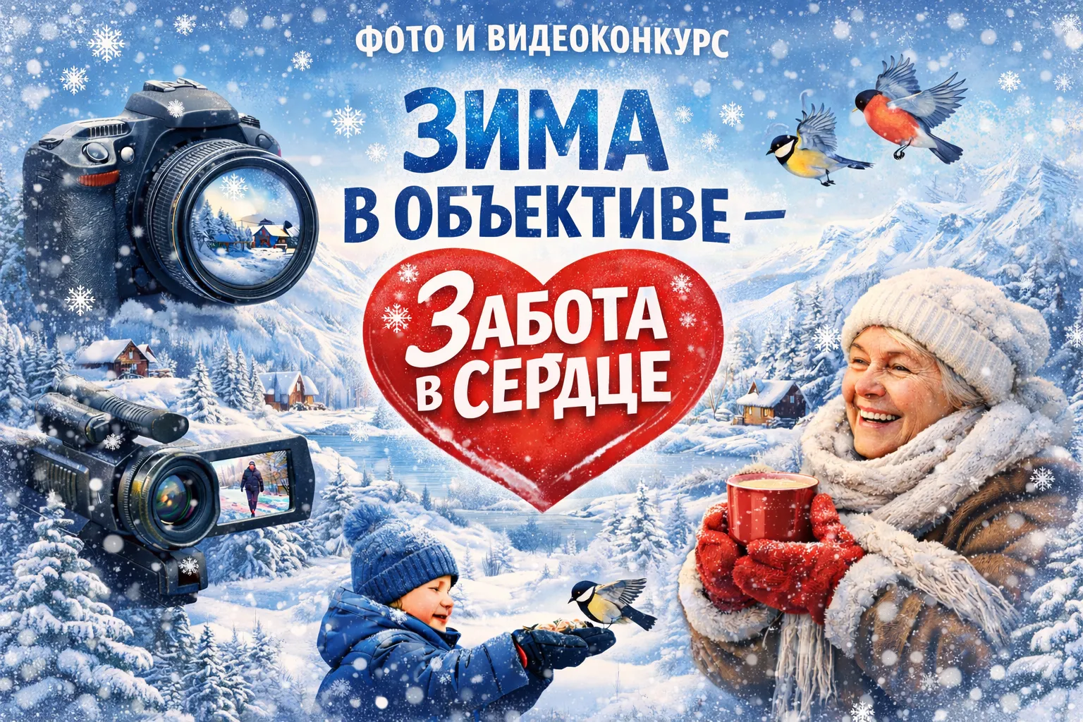 Внимание - конкурс: «Зима в объективе – забота в сердце»